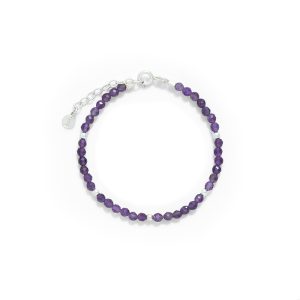 PULSERA AMATISTA FACETADA M2